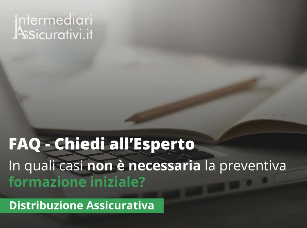 In quali casi non è necessaria la preventiva formazione iniziale?